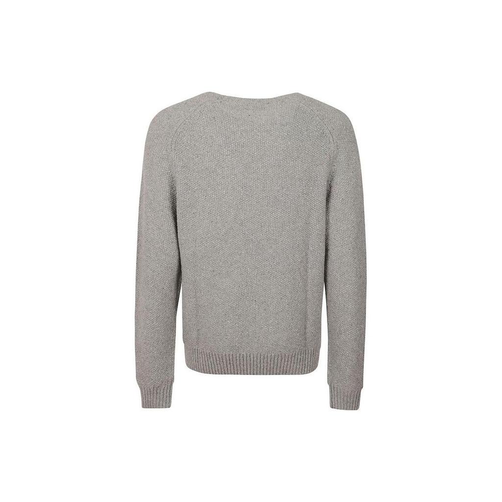 Polo Ralph Lauren FW22 Solid Logo Embroidered Knit Sweater Men sweater Gray 710878350-001