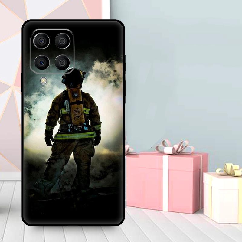 Firefighter Heroes Fireman Case For Samsung Galaxy M35 M56 M12 M06 M32 M52 M55 M15 M11 M13 M14 M16 M36 M31 M53 M34 M54