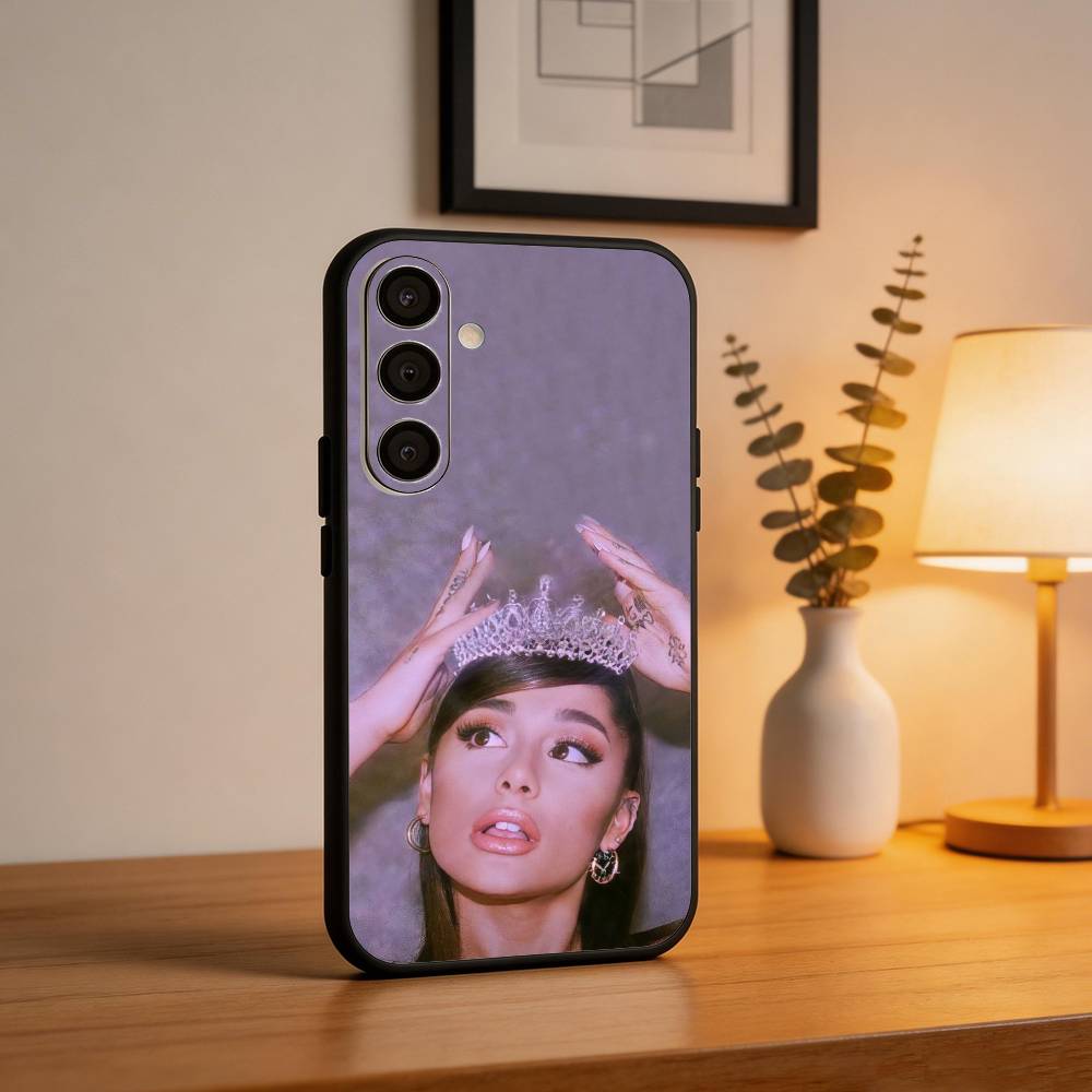 A- Ariana G-Grande Phone Case For Samsung A73,72,71,53,52,51,22,91,80, Soft Black Cover