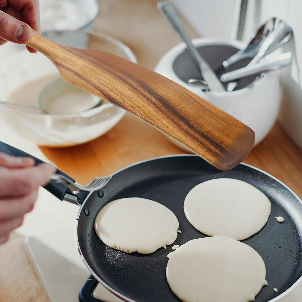 Long Handle Kitchen Wooden Turner Cooking Spatula Non Stick Multifunction Household Cooking Tool Wood Turner Kitchen Shovel