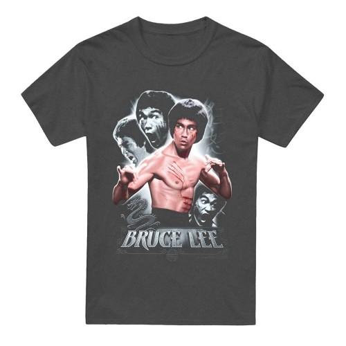 Bruce Lee Unisex Adult Inner Fury Heather T-Shirt
