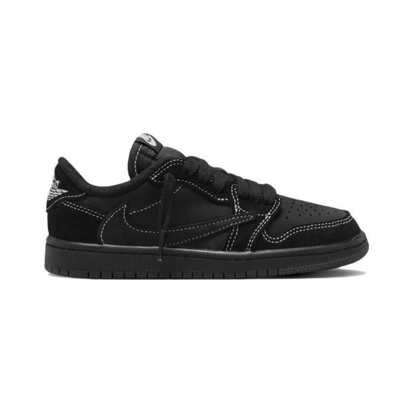 Travis Scott X Air Jordan 1 Retro Low OG SP PS Black Phantom Kids Sneakers University-Red DO5442-001