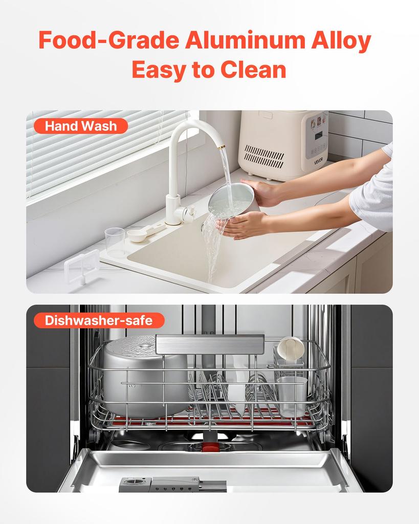VEVOR Upright Automatic Ice Cream Maker with Built-in Compressor, 1L No Pre-freezing Gelato Maker & Frozen Yogurt Machine