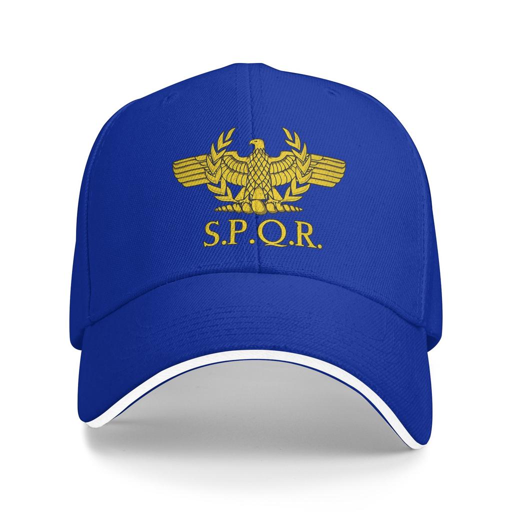 Gorra de Béisbol Casual del Imperio Romano SPQR Dorada Sombrero de Camionero para Deportes al Aire Libre Verano Alta Calidad Hombres Mujeres Estilo Callejero Gorras de Béisbol