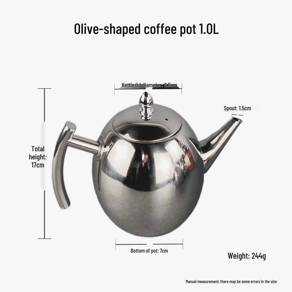 Small Exquisite Chinese Style Stainless Steel Coffee Pot with Filter