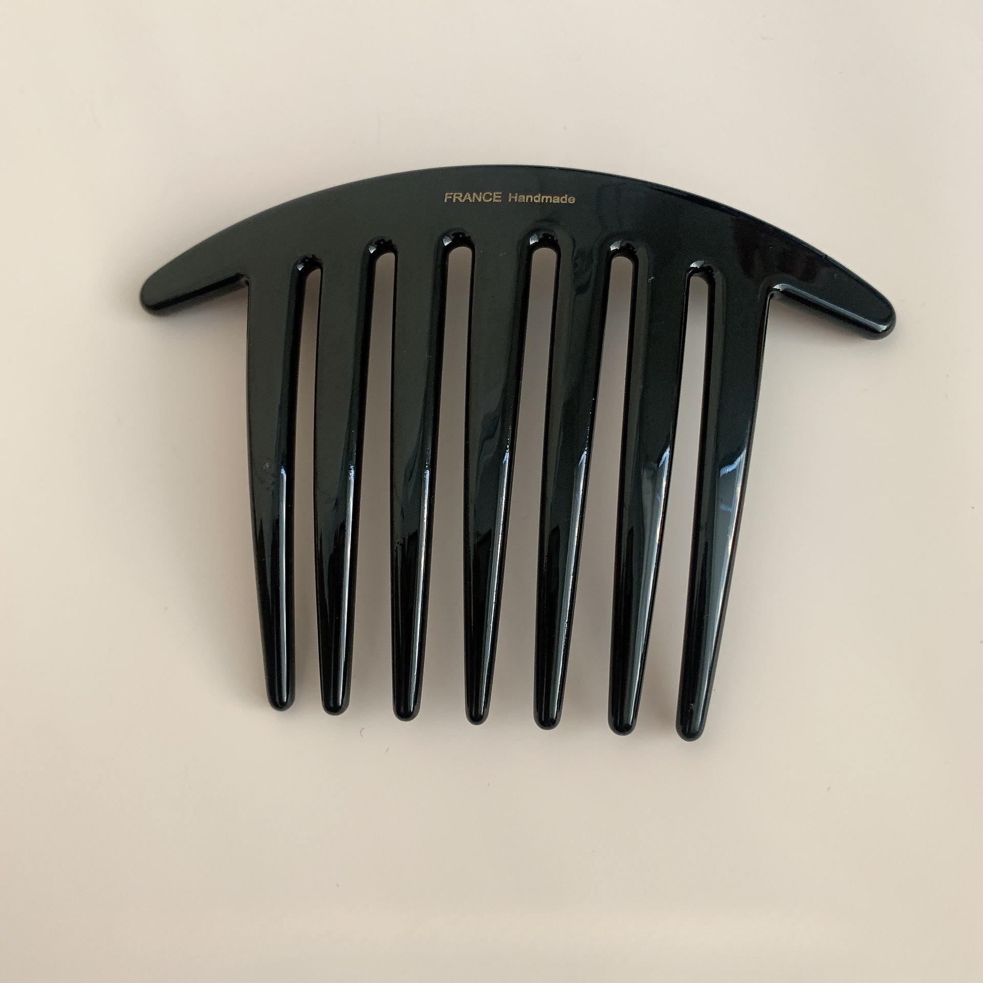 

2025 New French U-shaped Hairpin with Meatball Head Comb Modern Simple Seven Toothed Hairpin Versatile Comb