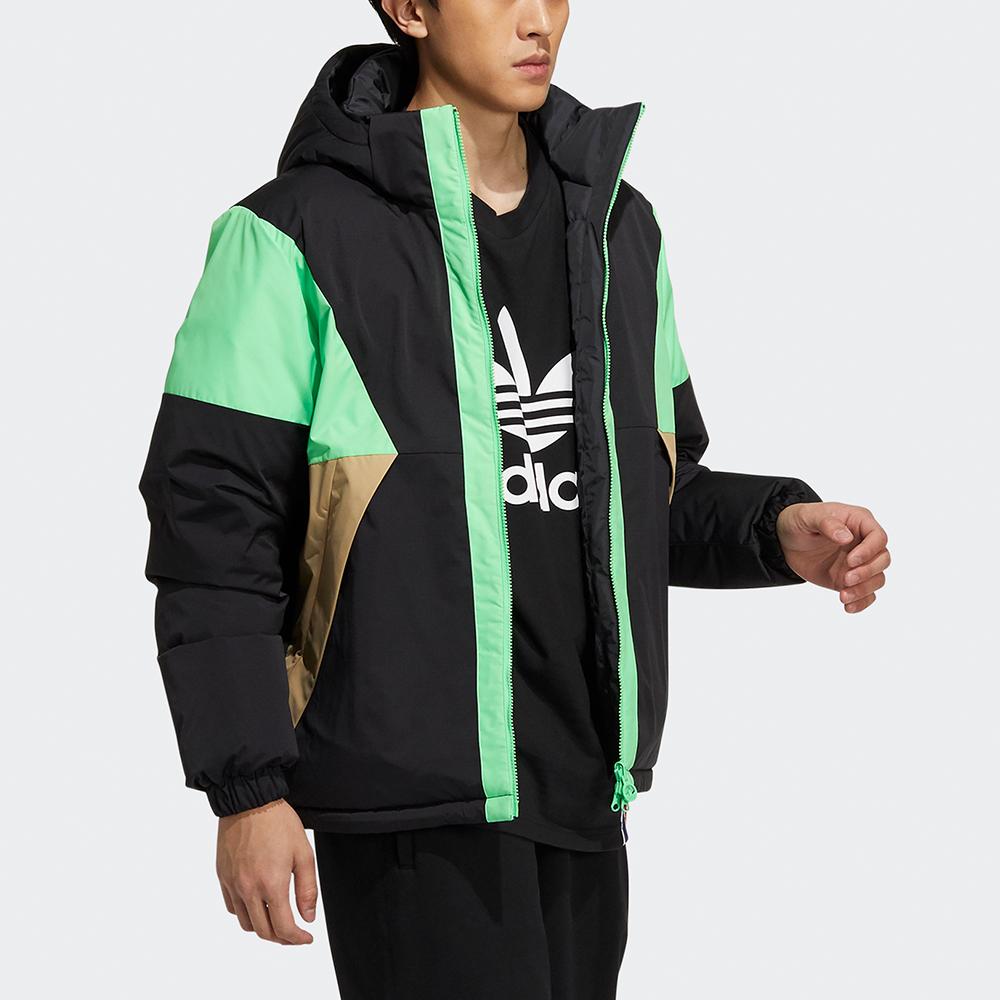 Adidas Originals Reversible Down Jacket With Hood Men Outerwear Black H66015
