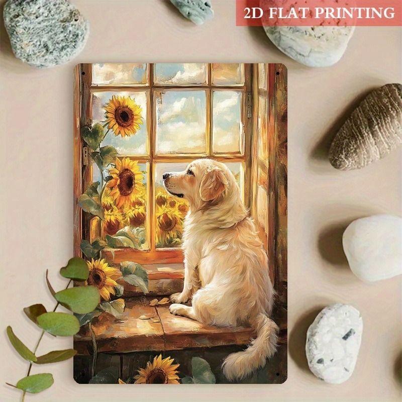 Old-Fashioned Animal Theme Metal Tin Sign for Kitchen Bar Coffee Shop Interior