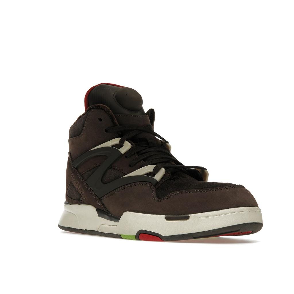 Reebok Pump Omni Zone II Grizzly Brown Dark Brown Crimson Mist IE9342