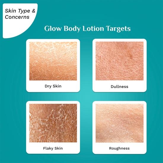 Pilgrim Spanish Squalane & Niacinamide 400 ML Glow Body Lotion | 48 H Moisturization | Non-greasy Formula | For All Skin Types