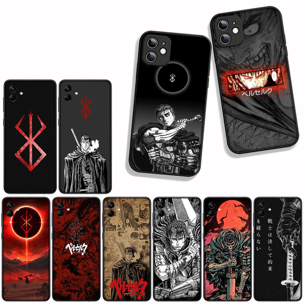 for Samsung Galaxy A55 A54 A25 A36 A17 A26 A35 A33 A34 A14 A37 S8 S9 S20 S21 FE S10 Plus Phone Cover Case Berserks Comic Guts