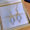 Mit Diamanten besetzte Love Opal Ohrstecker Design High-End Sommerohrringe Nische Leichter Luxus High-End Vielseitige Ohrringe Schmuck