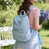 COW Glacier Blue Large Capacity Lightweight Casual Travel Backpack for Women Students