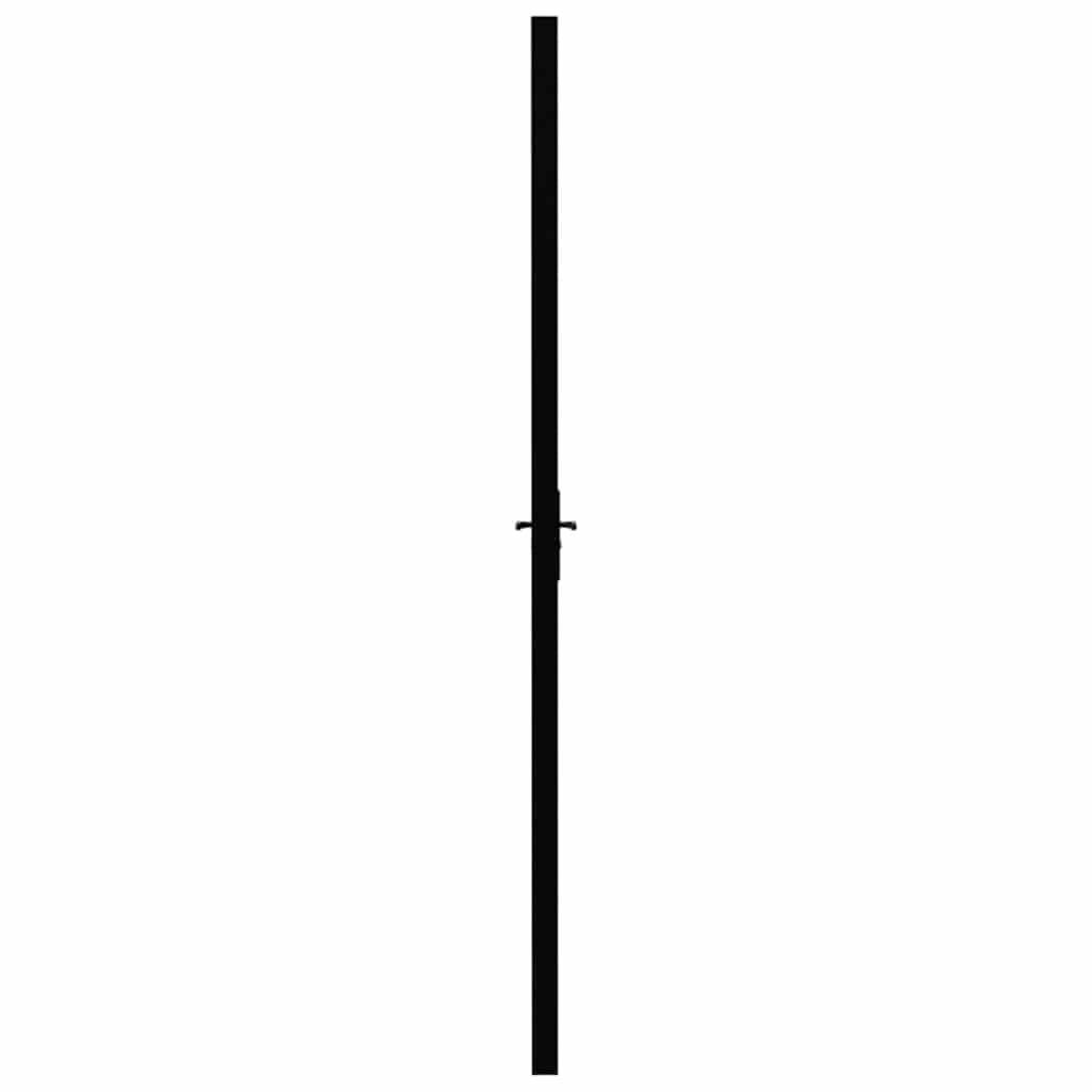 Vidaxl Drzwi Wewnętrzne, Szkło Esg I Aluminium, 83X201,5 Cm, Czarne