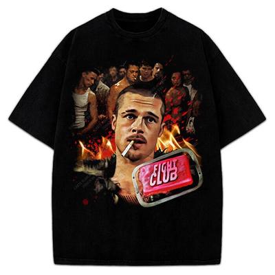 Fight Club Brad Pitt Tyler Durden 1999 Stile Vintage Design Grafico T-Shirt