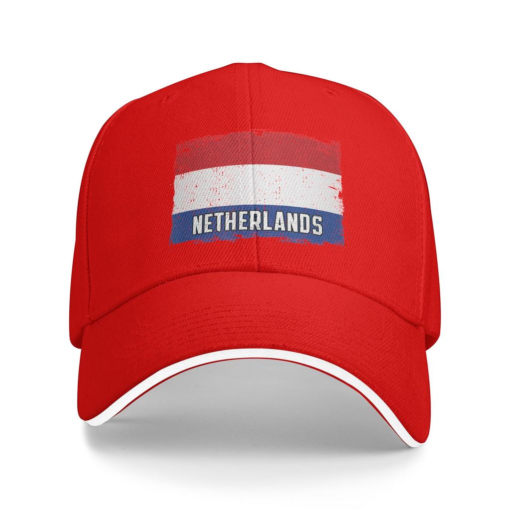 Vintage Netherlands Flag Heritage Dutch Roots Sun Baseball Cap Fashion Trucker Hat For Women Unisex Hiking Fishing Snapback Cap