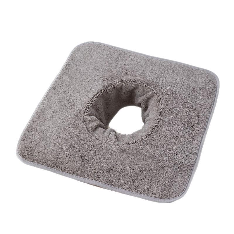Thickened Beauty Salon Face Hole Towel for Massage Bed Headrest