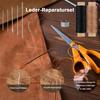 2 Rolls Waxed Leather Thread - w/ 7 Saddle Needles for Sewing & Bookbinding
