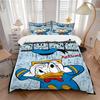 3-delig Donald Duck Film Filmstrip Actie Design Beddengoed Set, Inclusief 1 Dekbedovertrek en 2 Kussenslopen, Zonder Vulling, Zacht en Comfortabel