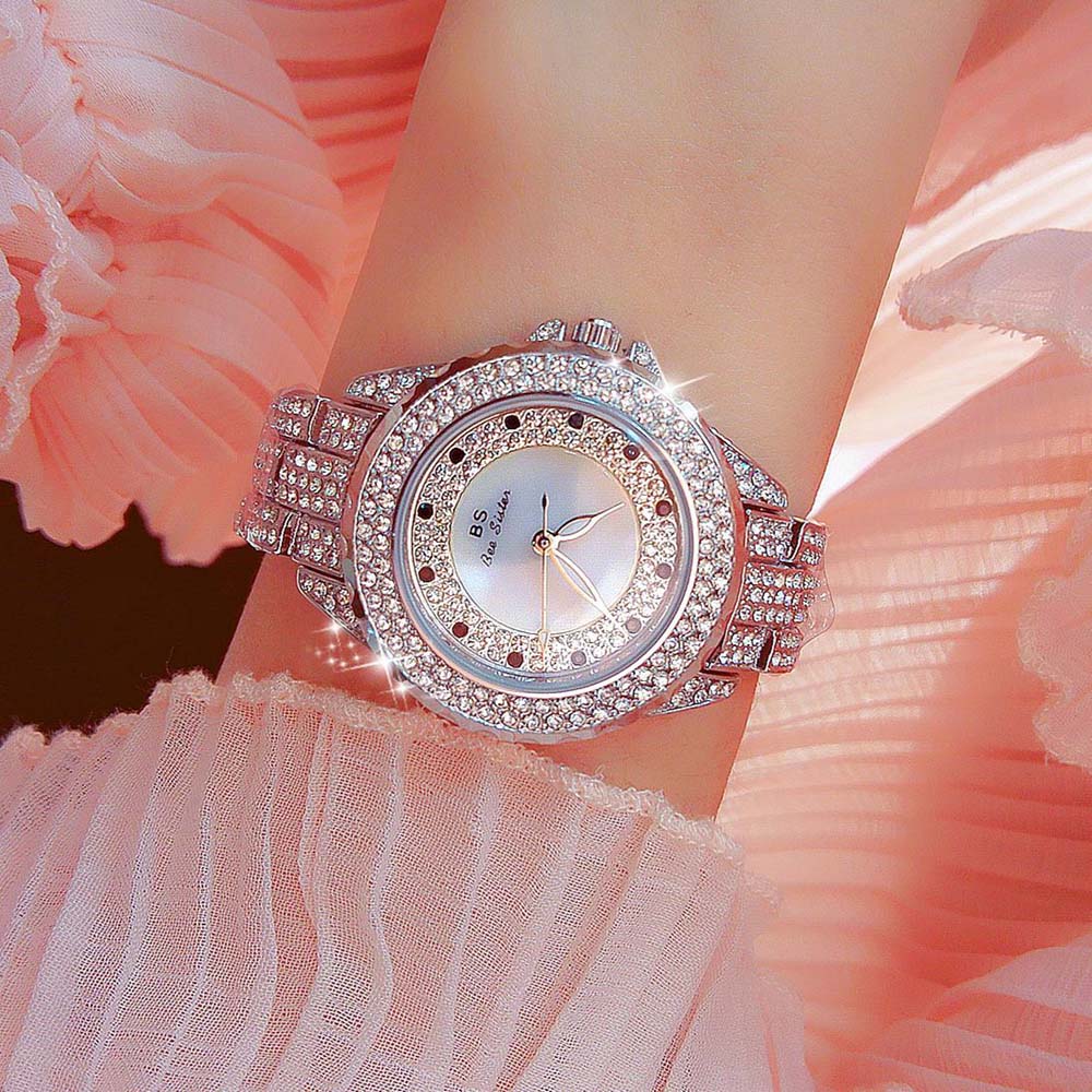 Designer Quartz Watches Luxury Diamond Woman Gold Silver Watch Waterproof Elegant Dress Style Ladies Gifts