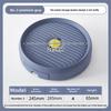 Flower pot bottom tray, flower box base, plastic thickened resin circular household drain pan, no wheel for draining water