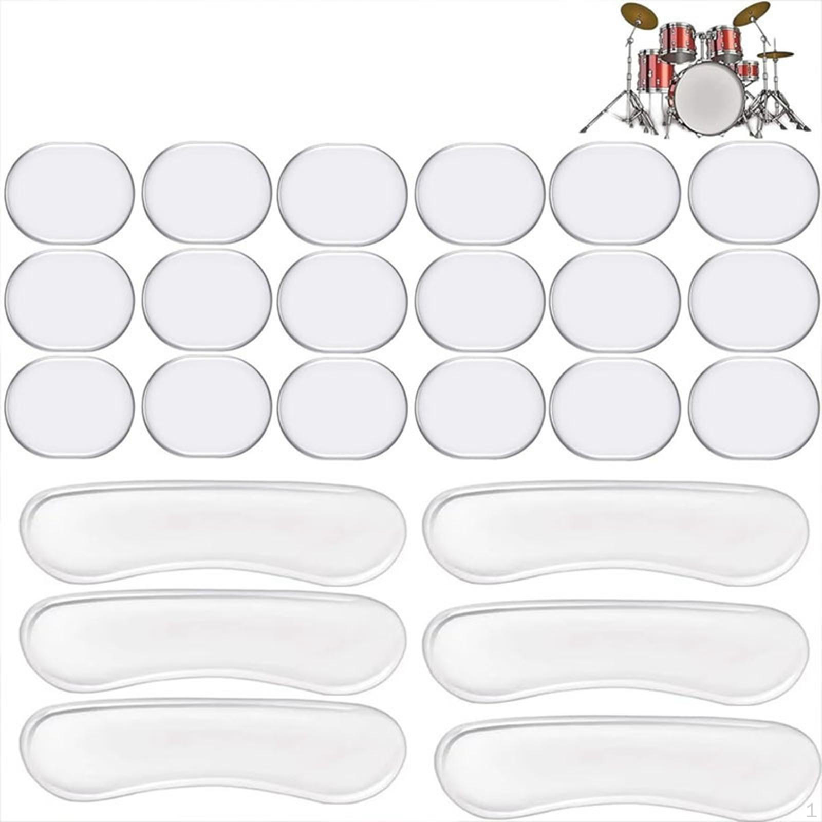 

Drum Mute Pads Set Dampeners, Easy to Install, Silicone, Accessories Premium Durability High