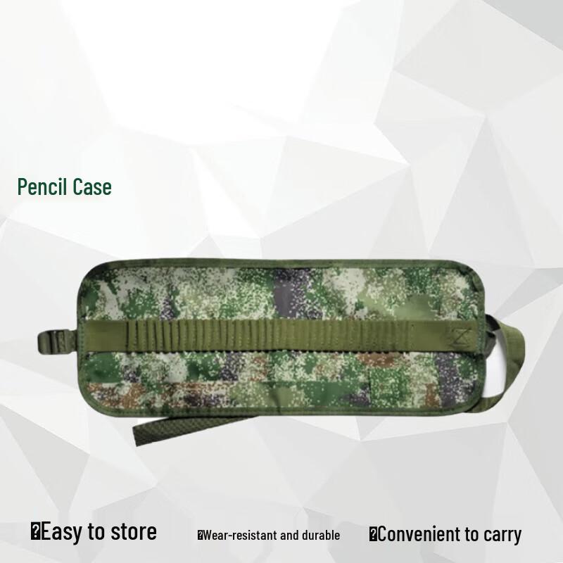 Camouflage Roll-Up Pencil Case (36-Pen Capacity)