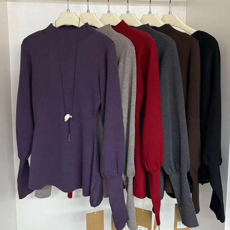 Pullovers Tops Women Long Sleeves Autumn Winter Padded Blouse Oversized Half Turtleneck Loose Long Sleeve Shirt Slim Pullover Tops