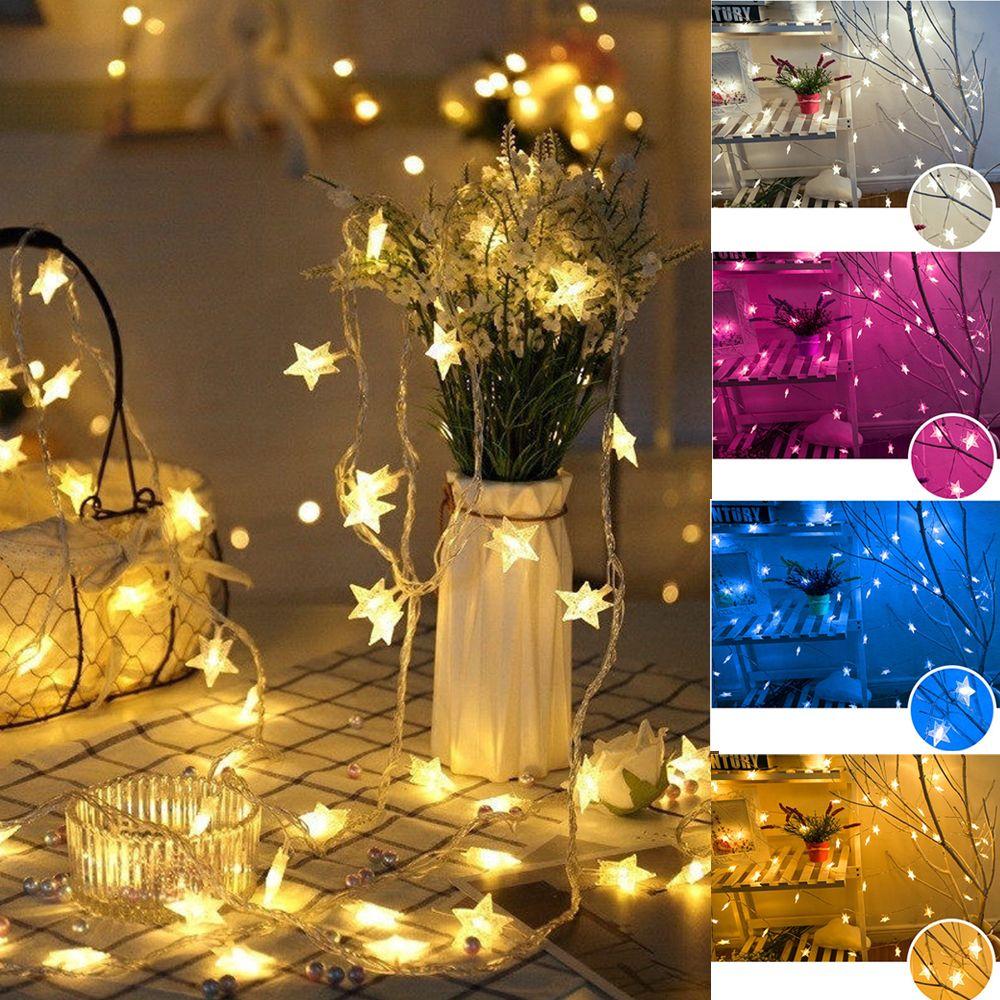 Decorative Weeding Bar Party Fairy Lights Starry Sky Light String Christmas LED Star String Light