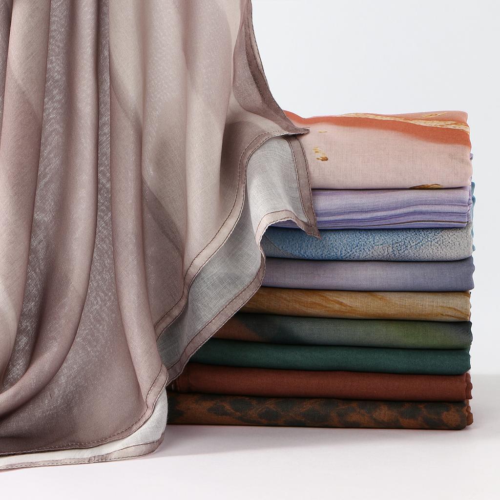 New Leopard Print Cotton Linen Hijab Scarf For Woman Muslim Hijabs Shawl Fashion Long Wraps Islam Turban Headscarf Ramadan