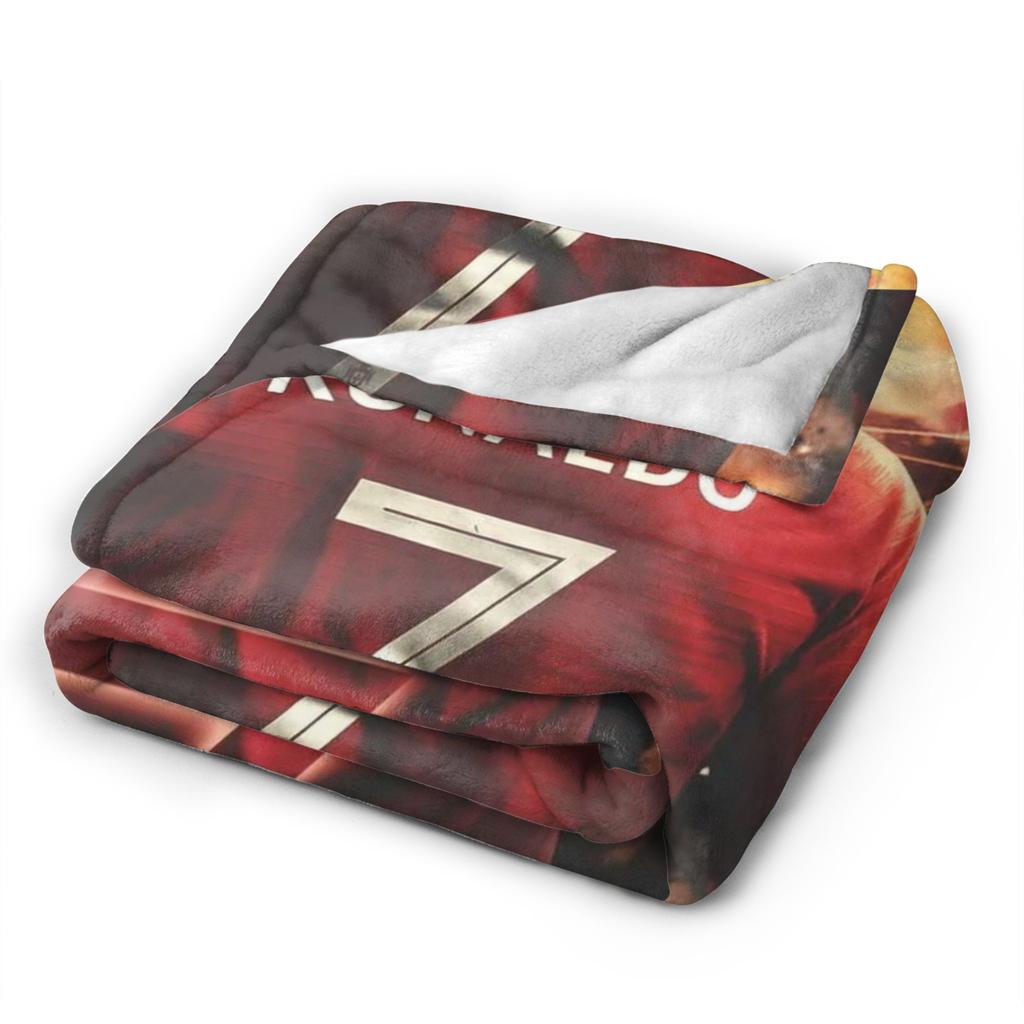 CR7  Football Soccer Blankets Wool Throw Blankets Bedding Couch Decoration Soft Warm Bedsprea,