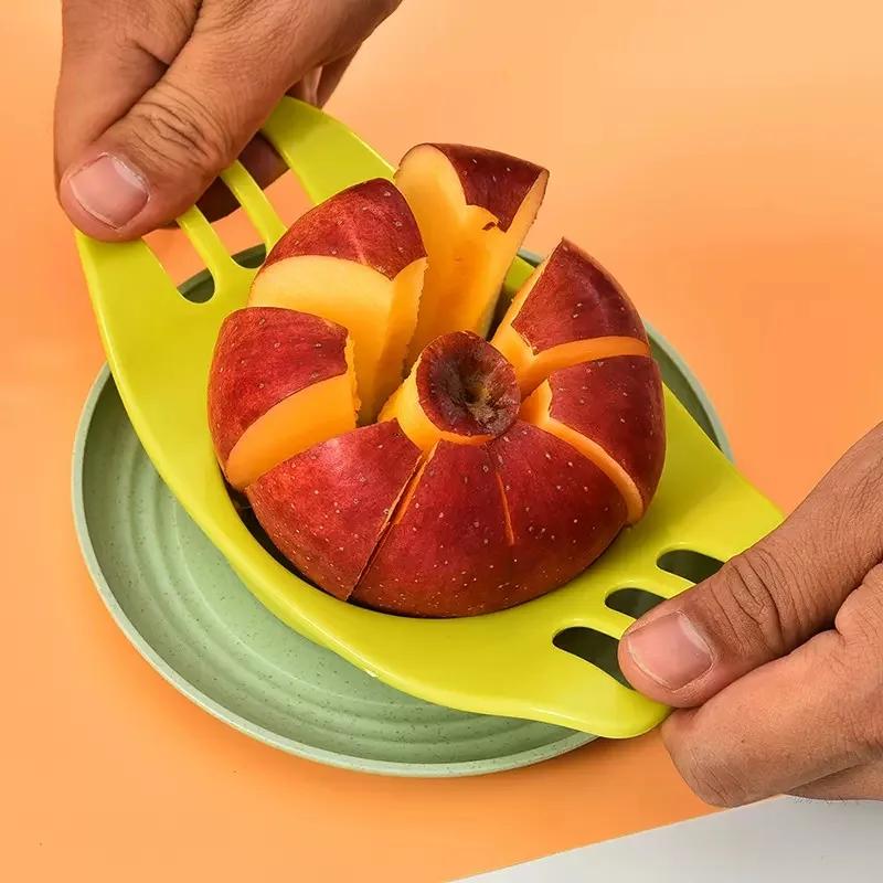 Divisore Creativo per Mele, Togli Semi di Mela Riutilizzabile, Affetta Frutta in Acciaio Inossidabile, Gadget da Cucina, Accessori da Cucina
