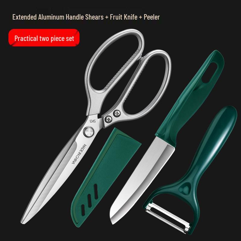German-Style Commercial Kitchen Shears: Heavy-Duty Bone-Cutting and Multi-Use Food Scissors