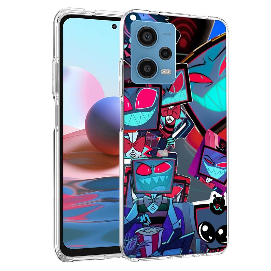 

H-Hazbin Vox Phone Case For Redmi Note 13 12 14 15 Pro Plus 13R 11 11T 11E 11S 10 Pro 10S 9 9S Cover Cell Clear TPU Capa Cases S Redmi 12