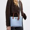 Coach Willow 24 Signature Canvas Leather Tote Bag Women Tote Blue C9092-B4XUK