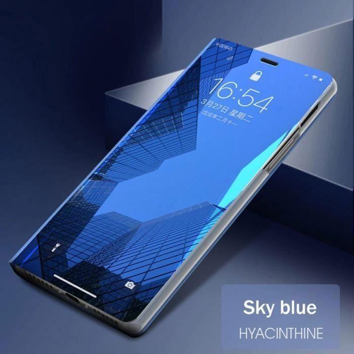 Coque de Protection - PROSHOP - Samsung A13 5G - Effet Miroir - Fenêtre Translucide - Bleu