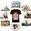 Vintage Cassette Radio Print T-Shirt Unisex American Retro Style Casual Loose Crewneck Top Pure cotton T-shirt