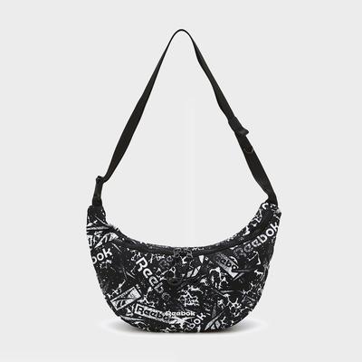 Vector Nylon Mini Hobo Bag   Black White