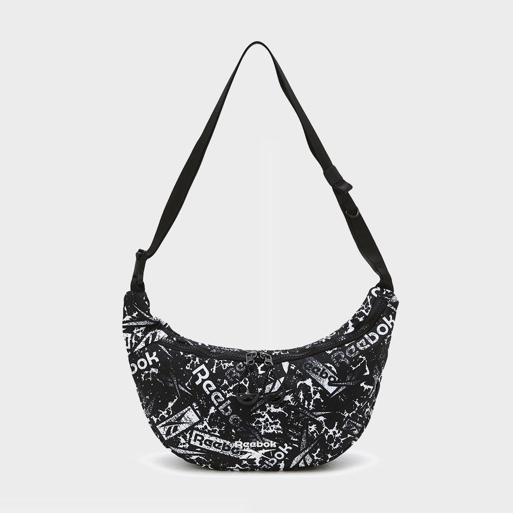 Reebok Vector Nylon Mini Hobo Bag Svart Hvit