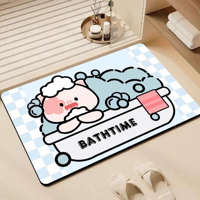 

Год Змеи Диатомовый Грязевой Поглощающий Коврик Туалетная Дверь Коврик Для Ванной Комнаты Нескользящий Коврик Для Ног Туалет Коврик Для Туалета Ванная Комната 40X60cm 15.7X23.6in