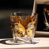 Crystal Glass Gold-painted Enamel Colored Flower Whiskey Cup Foreign Wine Water Cup Crystal Glass Wine Set Bar High Value