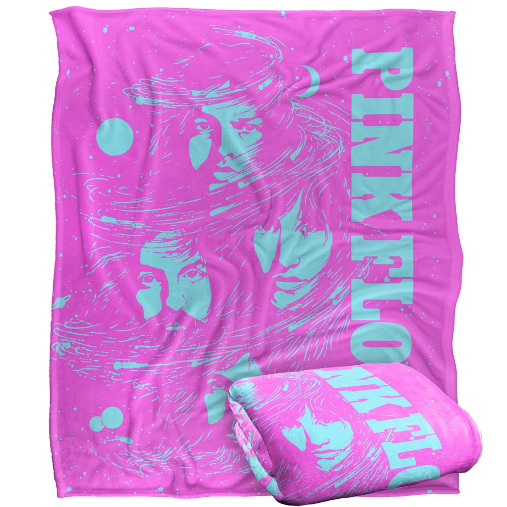 Pink Floyd Silky Space Faces Supersoft Blanket