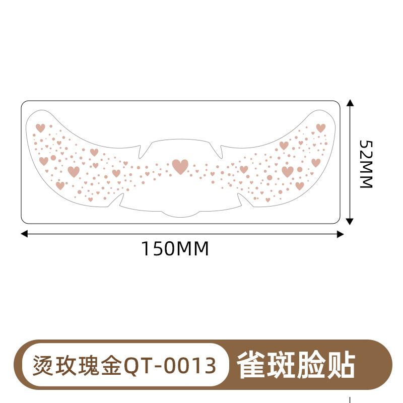 Bronzing Tattoo Sticker Waterproof Glitter Star Butterfly Party Stage Performance Freckle Sticker Makeup Face Sticker