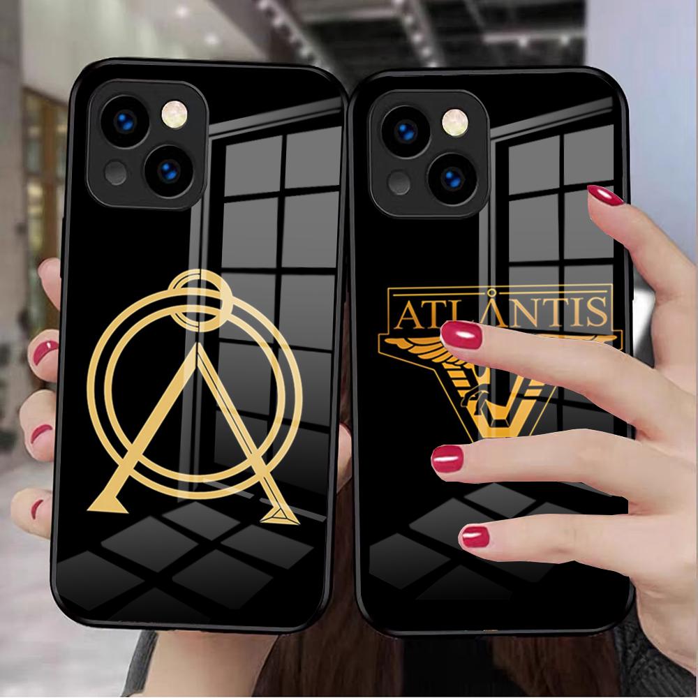 Stargate A-Atlantis-s Logo Handyhülle Für IPhone 17 Pro Max 16 15 14 Pro Max 13 11 X Xs Xr 8 7Plus Glasabdeckung