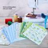 25x25cm 14Pcs Lovely Printed Flower Dot Pattern Cotton Cloth Fabric Assortment Kit Sewing DIY
