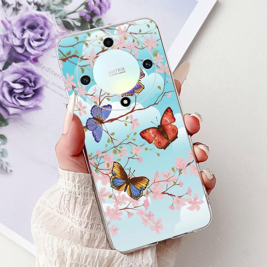For Honor X9a Case Magic5 Lite Popular Luxury Painted Cover Soft Slim Phone Case For Honor Magic 5 Lite HonorX9a Back Cover Bags