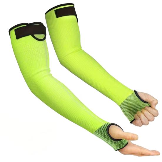 1 par skärskyddande armvärmare med tumhål, andningsbara, lätta, justerbara, för män och kvinnor, trädgårdsarbete, jordbruk, riskfyllt arbete, armskydd