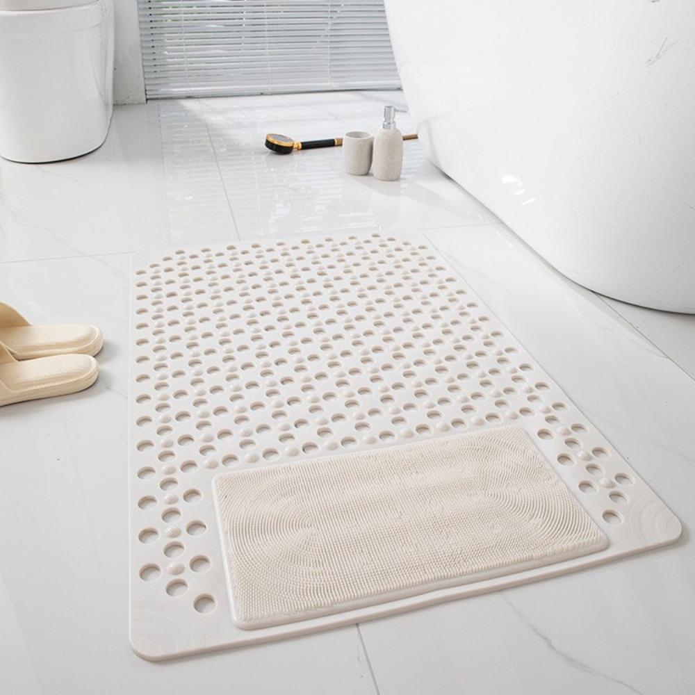 Neue Anti-Rutsch-Badematte Saugnapf 70x40cm Duschmatte Hohlrunde Löcher Schnelle Entwässerung Badezimmer Massage Fußpolster Badezimmer