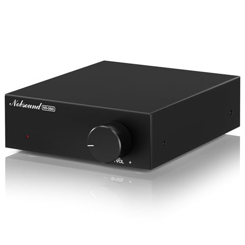 

Nobound NS-06G Digital Amplifier, 60W x 2, TPA3116, Mini Class D Power Amplifier, HiFi Stereo, Compact Design, Desktop Compatible, RCA Input, DC12-24V