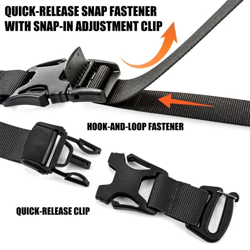 2lots Durability Travel Strap with Quickly Release Buckles Luggage Connectors Belt for Hiking Bags and Luggage Securing